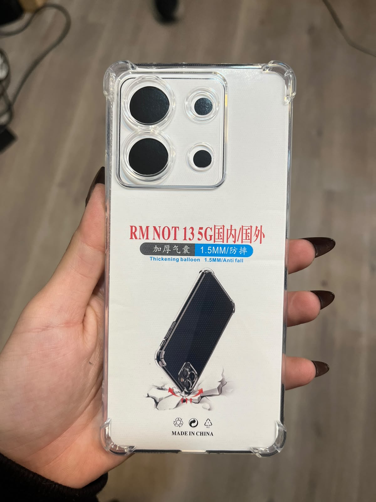 Funda trasnparente